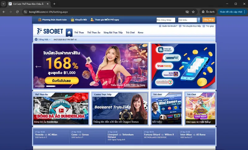 Link SBOBET - SBOTOP mới nhất